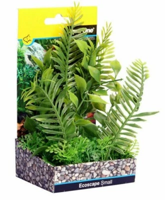 Aqua One Ecoscape Small Fern Green Artificial Plastic Plant Aquarium 28377 - image 1 of 2