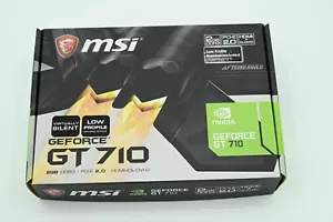 MSI GeForce GT 710 2GB DDR3 Graphics Card (GT 710 2GD3H LP) - Picture 1 of 4