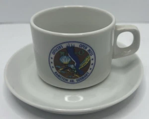 Vtg Ramstein AB Officers Open Mess Coffee tea cup and saucer Germany Military US - Picture 1 of 8