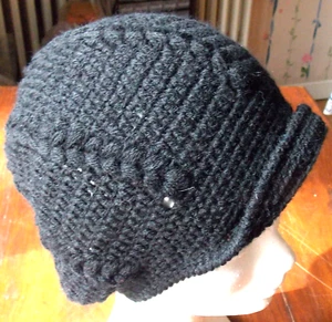  BONNET CASQUETTE FAIT MAIN ARTISANAT FRANCAIS PIECE UNIQUE * - Picture 1 of 3