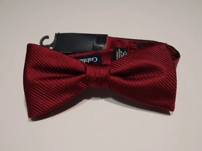 Pajarita Croft Barrow para hombre a rayas rojas preatada NUEVA Foto 1 de 2