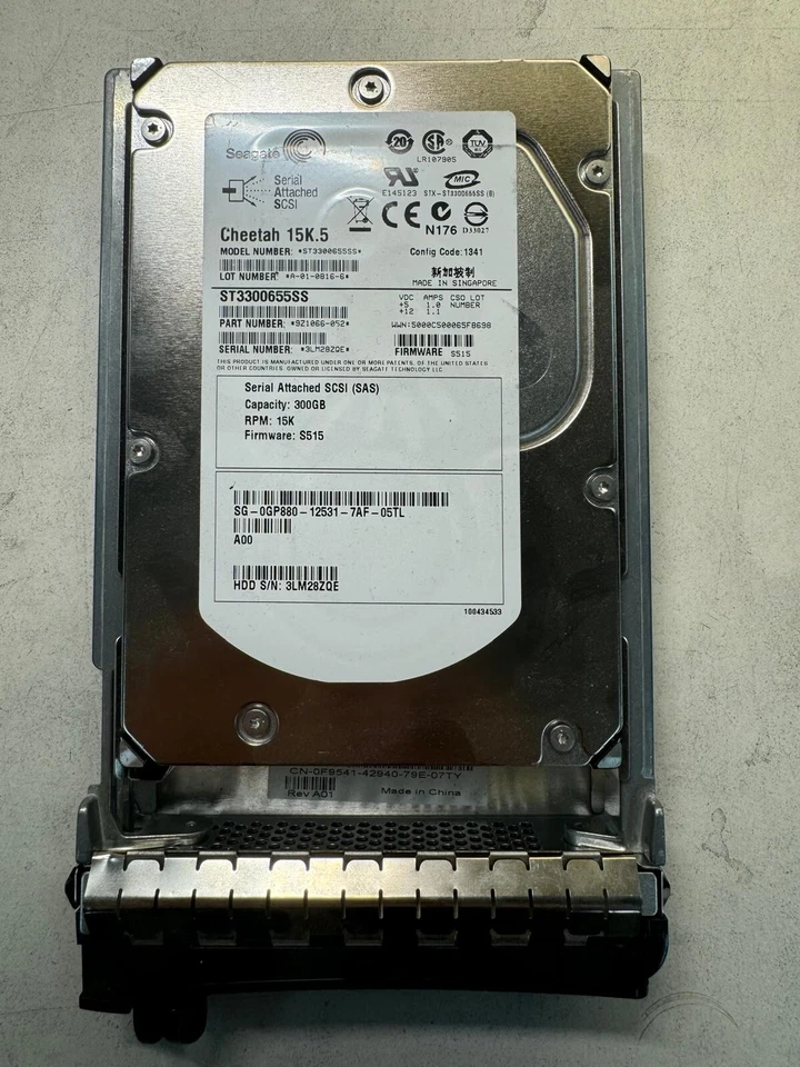 SEAGATE ST3300655SS 9Z1066-052 300GB 15K RPM 16MB CACHE 3 Gb/s SAS 3.5" HDD - Image 1 of 4