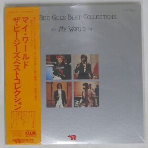 BEE GEES BEST COLLECTIONS MY WORLD RSO MW9069 JAPAN OBI VINYL 2LP