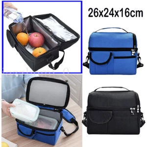Insulated Lunch Bag For Women Men Kids Thermos Cooler Adults Tote Food Lunch Box - Picture 1 of 13