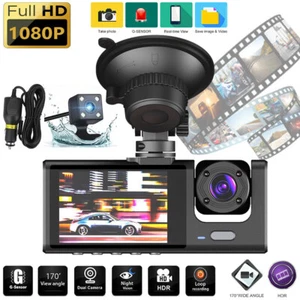 3 lenti telecamera di sicurezza per auto anteriore/posteriore/interno dash cam - Foto 1 di 27