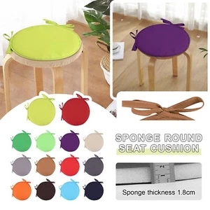 Garden Round Chair Pads Seat Cushion For Outdoor Bistros Stool Dining Room - Picture 1 of 51