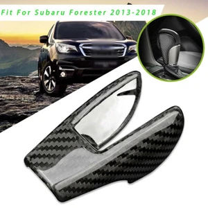 1PCS Carbon Fiber Interior Gear Shift Knob Cover For Subaru Forester 13-18 - Picture 1 of 10