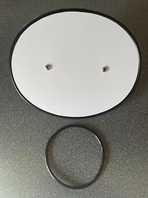 YAMAHA MX175 MX250 MX360 YZ250 VINTAGE STYLE B/W RAISED EDGE FRONT # PLATE - Image 1 of 2