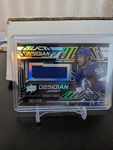 2022-23 Steve Stamkos SPx UD Black Obsidian Jersey GU /399 Tampa Bay Lightning