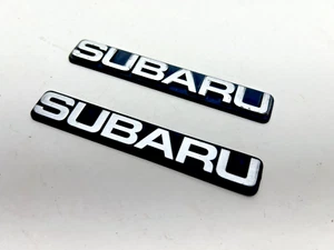 1983-1986 Subaru GLF-5 Fender Emblems Front Trim Molding Nameplate - Picture 1 of 23