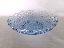 Vintage IMPERIAL GLASS LACED EDGE " KATY BLUE " 10 3/4" BOWL - No Opalescent