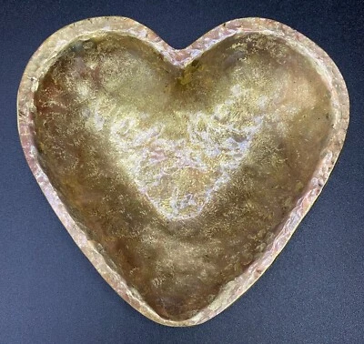 Brass In Pocket Heart Keepsake Dish by Succulent Metals Welded Artistry - Image 1 of 3