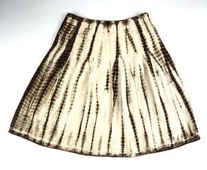 Women’s Michael Kors Brown Tie Dye Skirt Size 12 - Picture 1 of 4
