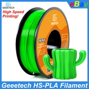 Geeetech 3D Printer Filament HS-PLA 1kg 1.75mm Green High Speed Printing PLA US - Picture 1 of 10