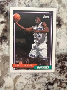 Tarjeta Topps 1992-93 Charlotte Hornets Larry Johnson #283 - Imagen 1 de 1