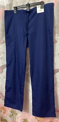 UA Uniform Advantage Scrub Pants Womens S Navy Blue Elastic Waist 2 Pockets NWT - Image 1 of 4