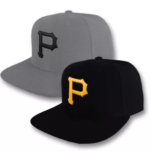 Gorra trasera de los Piratas de Pittsburgh sombrero PIT bordado billete plano ajustable - Imagen 1 de 6