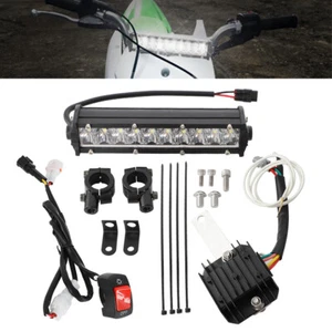 Plug & Play LED Light Bar Headlight Kit w/ Rectifier For Kawasaki KLX110 2002-09 - Picture 1 of 12