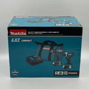 Nuovo Makita 18V 1/2" Trapano avvitatore a percussione e kit combinato CT225SYX - Foto 1 di 6