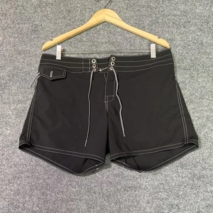 Vintage Birdwell Beach Britches USA Black Nylon Swim Trunks Mens Size 10/10" Ins - Picture 1 of 8