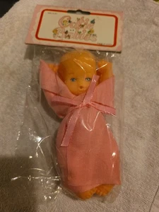 Vtg Cutie Babies New/Old Stock 5.5" Tall Sealed Original Package Pink Shower - Picture 1 of 4