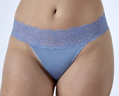 MAIDENFORM Sexy Imprescindible Lujosa Flor Encaje Azul Tanga Panty Mujer Talla 2XL 9 Foto 1 de 4