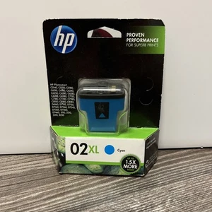 HP Drucker Tintenpatrone 02XL Cyanblau C8730WN Ablaufdatum Aug 2017 - Neu Versiegelt - Bild 1 von 2