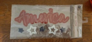 Gel Clings - America w/ Stars - Picture 1 of 2