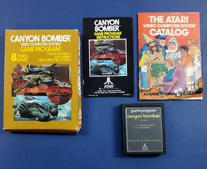 Vintage Atari 2600 Game CANYON BOMBER Complete in Box with Manual Inserts - Picture 1 of 10