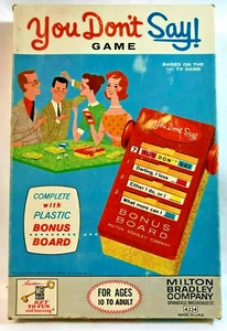"You Don't Say!" 1963 Milton Bradley Game Complete WITH DICE NBC TV Game - Picture 1 of 9