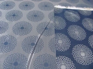 Deko-Stoff-Stoffe 280cm Blau Übergardinen Vorhänge Schals Meterware Nr8 - Bild 1 von 4