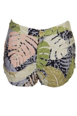 Pantalones Cortos Anillo Estampado Multi Aloha Verde Viskpink L Foto 1 de 3