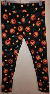 Modo di festeggiare! Leggings donna Halloween neri taglia L (12-14) NUOVI - Foto 1 di 4