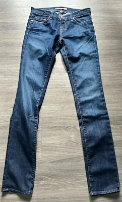 J Brand Womens Jeans Blue Size 26x32 Pencil Leg Low Rise Skinny Cotton Stretch - Image 1 of 4
