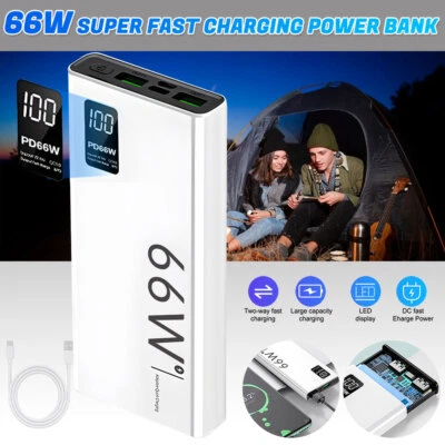 30000mAh USB C Power Bank,66W Fast Charge Portable Charger Battery Pack - image 1 of 4