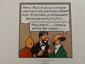 TINTIN EXTRAIT LE TRESOR DE RACKHAM LE ROUGE 5 GRAVURES - Imagen 1 de 5