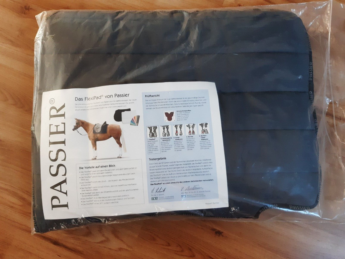 Passier Flexi Pad Springen/Vielseitigkeit - Pferdeschonende Sattelunterlage, Schwarz - Getestet Vom IST-Institut & TU München