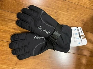 HURLEY WOMEN'S SNOW GLOVE WATER RESISTANT SIZE L/XL BLACK NWT - Picture 1 of 4