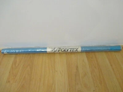 RARE VINTAGE POLYTEX  POWERMAX - BLUE - 2M x 30" Iron on Covering - READ - Image 1 of 4