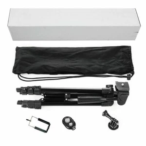 Lightweight Aluminium Tripod Telescopic Camera DSLR Stand With Phone Holder H - Picture 1 of 17