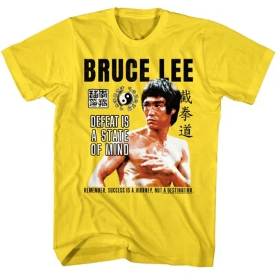 Camiseta para hombre Bruce Lee Success is a Journey Defeat is a State of Mind Foto 1 de 2