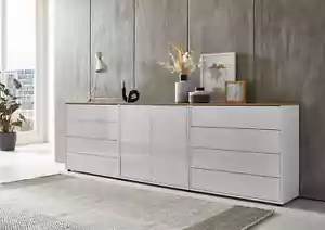 Kommode Schubkasten Schuhkommode Sideboard Mailand Set 4, grifflos Push-to-Open - Bild 1 von 13