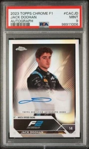 2023 TOPPS CHROME FORMULA 1 JACK DOOHAN F2 CHROME AUTOGRAPHS PSA 9 - Picture 1 of 2