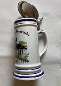 Porcelain Vintage 1994 GERMAN BEER STEIN MUG - Picture 1 of 9