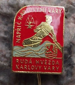 Red Star Karlovy Vary Ruda Hvezda Canoe Kayak Club Association Members Pin Badge - Picture 1 of 2