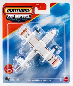 2025 Matchbox Sky Busters #18 Twin Engine Blaze Buster™ WHITE | MCFD | FSC - Picture 1 of 1