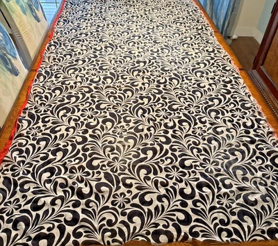 Vtg 80s Macadam Paris 80 Cotton/20 Silk Raw Edges Scarf 40x78" Made in India Foto 1 de 4