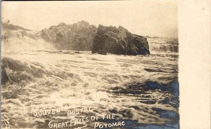 Vintage Maryland MD RPPC Postcard Postal Great Falls of Potomac  - Picture 1 of 3