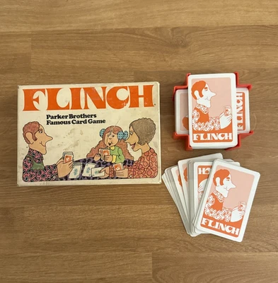 Parker Brothers Flinch Vintage Card Game – 150-Card Deck & Plastic Holder - Image 1 of 3