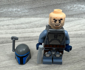 LEGO STAR WARS JANGO FETT (SMILE) SW0468 MINIFIGURE FROM 75015 WITH HELMET